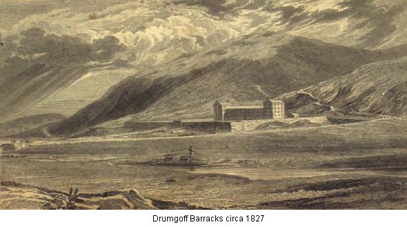 Drumgoff Barracks (George Petrie: Wright's Tour of Wicklow)