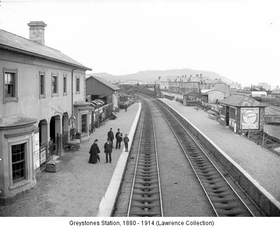 Greystones Station 1880 - 1914 (Lawrence Collection)