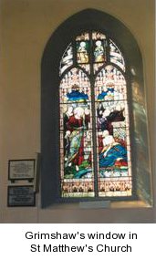 Grimshaw's window in St Matthew's Church