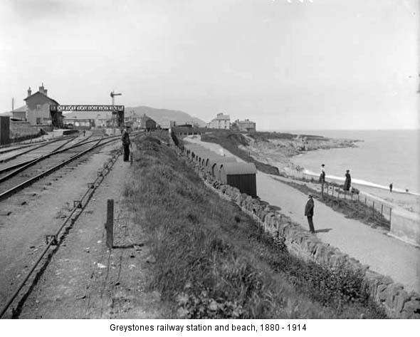 Greystones station and beach 1880 - 1914 (nli.ie)